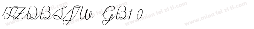 FZDBSJW -GB1-0字体转换